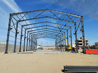 Algeria bagong disenyo steel structure warehouse
