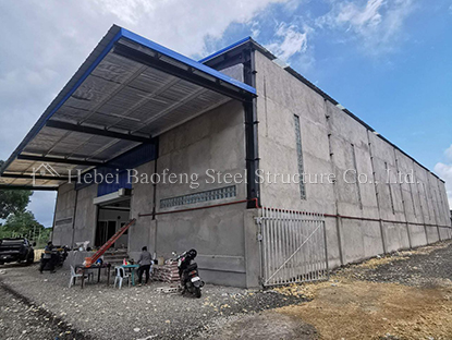 Steel warehouse na may mezzanine sa Pilipinas
    